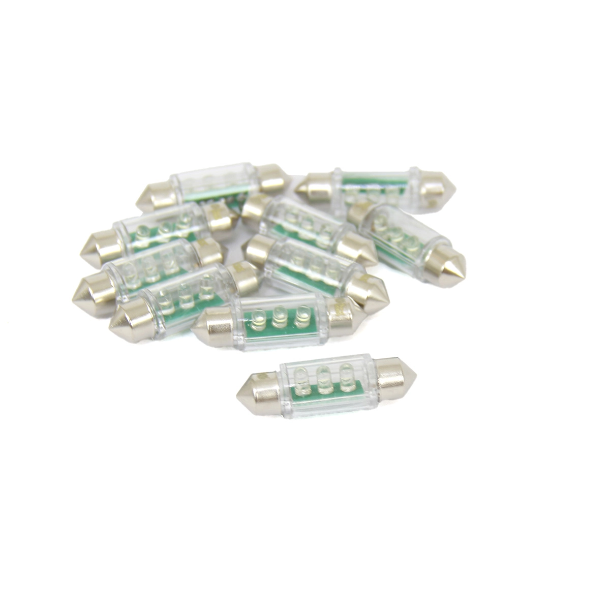 Лампа светодиодная 12В T11x36 3LED белая