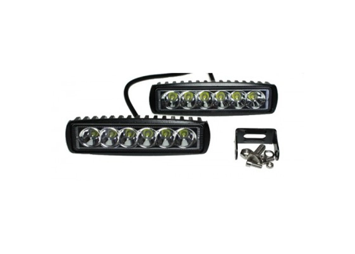 Фара светодиодная  6 LED (дальний свет) прямоугольная