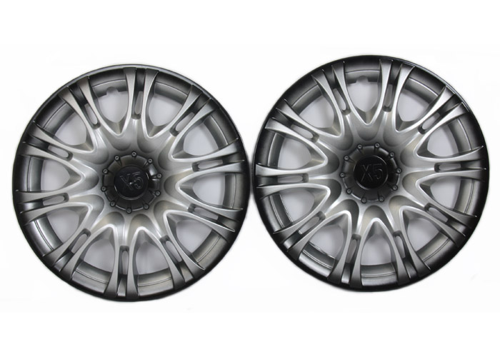Колпак колеса для а/м Газель 3302 «X5 серебро- черный» задн. (к-т 2шт)