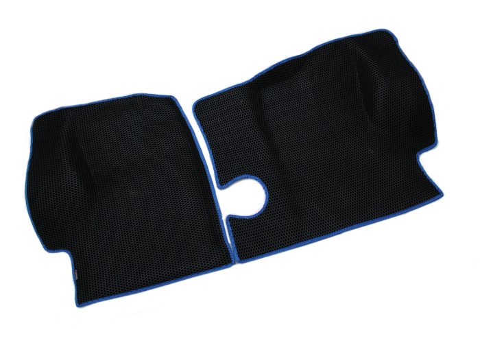 Ковры салона для а/м Газель 3302 (черный + синий кант) материал EVA 3D формованные