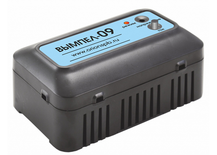 Зарядное устройство для аккумуляторов авто «Вымпел-09» (автомат, 0.2-1.2А, 2-16В, индикатор светодиод) для гелевых и кислотных АКБ