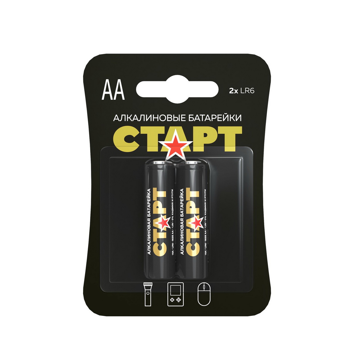 Батарейка алкалиновая СТАРТ (AA) (блистер 2шт)