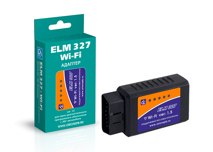 Адаптер для диагностики авто ELM Wi-Fi 327 ARM (подходит для Apple, Android)
