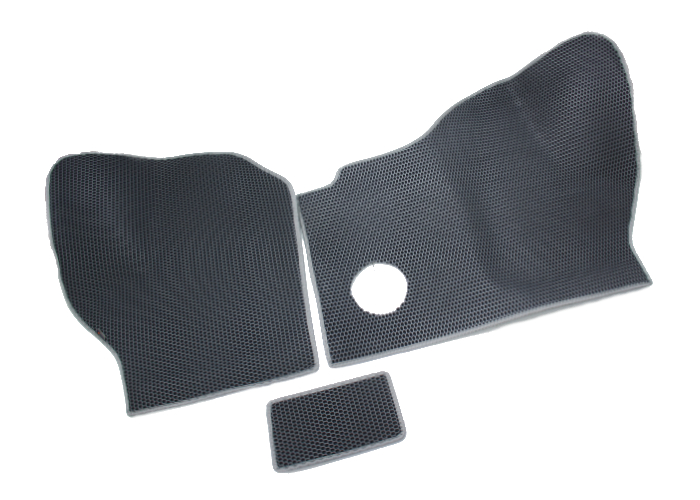 Ковры салона для а/м Газель Next (серый) материал EVA 3D формованные