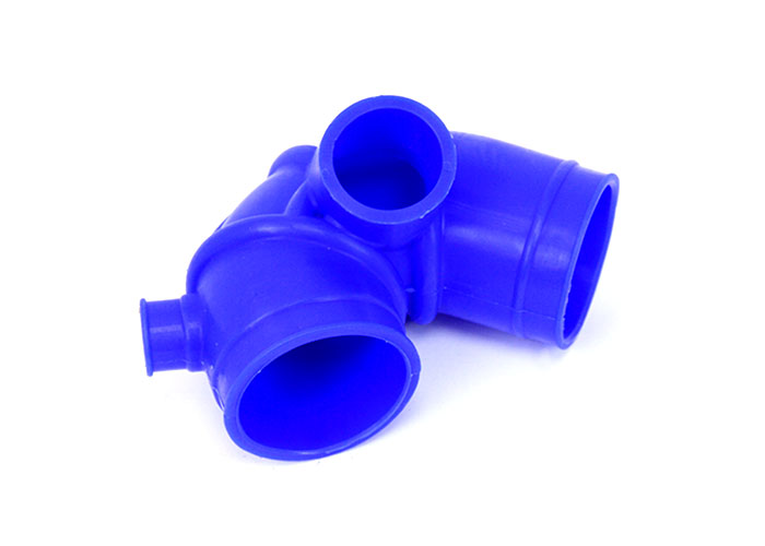 Патрубок воздушного фильтра для а/м Газель 3302 дв.405 Евро-3 силикон (синий)