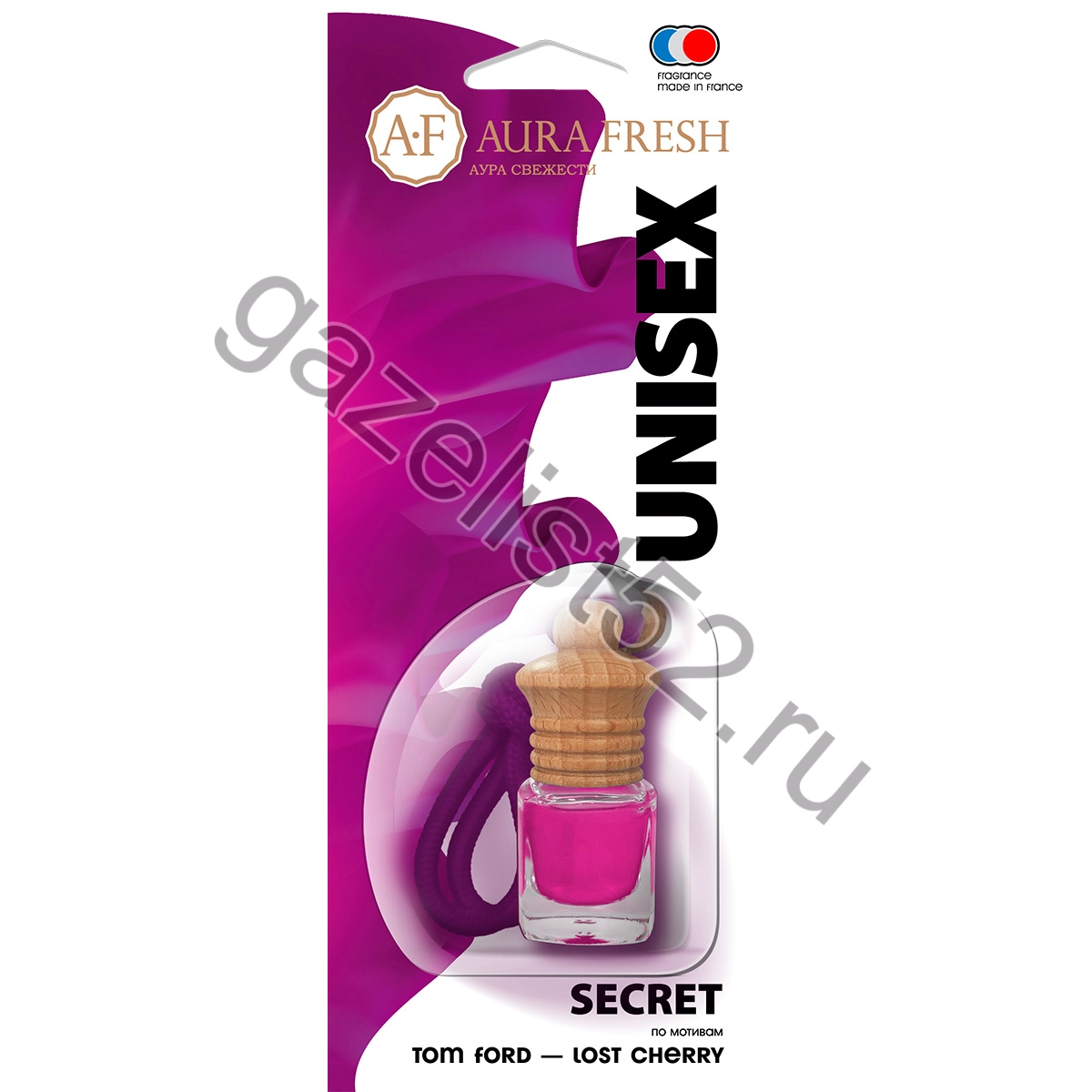 Ароматизатор подвесной UNISEX Secret (черешня, роза, сандал) 6 мл