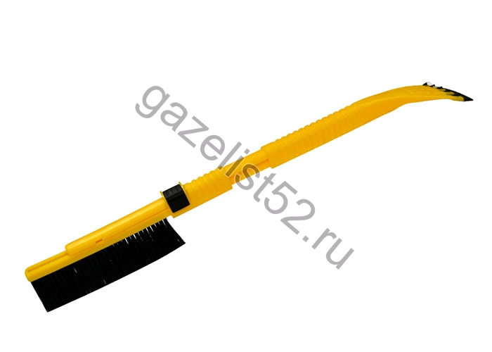 Щетка для снега со скребком ( 61-80см) телескоп. мягкая ручка (желтый)