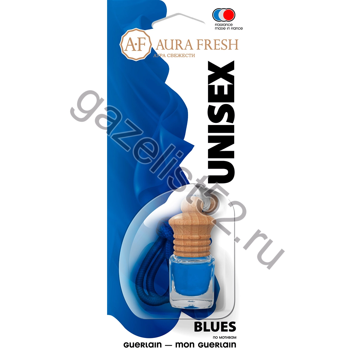 Ароматизатор подвесной UNISEX Blues (лаванда, жасмин, ваниль) 6 мл