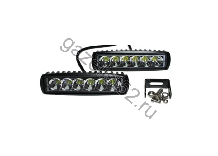 Фара светодиодная  6 LED (дальний свет) прямоугольная