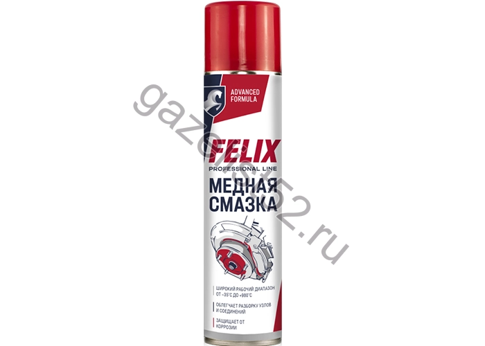 Смазка медная высокотемпературная  (400мл) FELIX аэрозоль